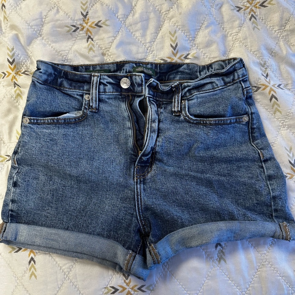 Target Blue Jean Shorts Casual Cut-Off Style